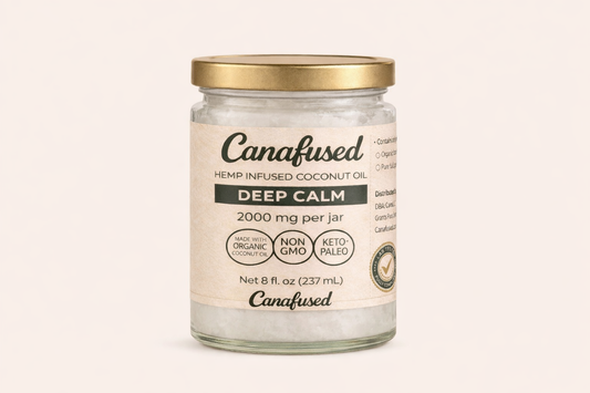 Hemp-Infused Coconut Oil – Deep Calm 2000mg 8 fl oz (237 mL)